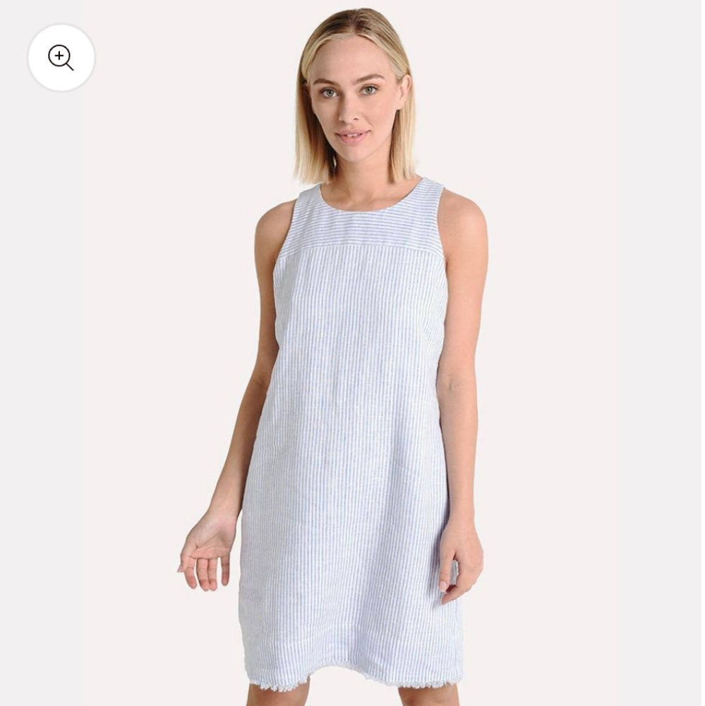 Tommy Bahama Crystalline Waters 100% Linen Shift Dress US